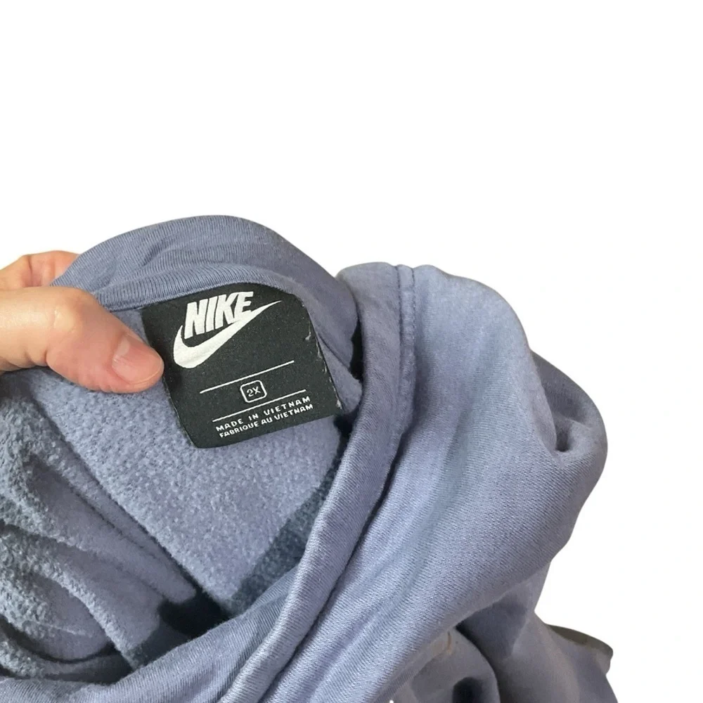Nike Women's 2X Cowlneck Hoodie Sweater Cropped Kangaroo Pouch Athleisure Gym